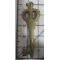 Decoración de metal dorada. Colgante llave. 5 x 2 cm. Fabscraps