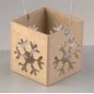 Linterna copo de nieve para vela 7 x 7 x 7,5 cm