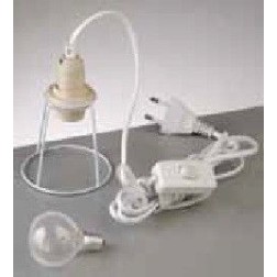 Cable eléctrico c. interruptor para interior 3 m  blanco