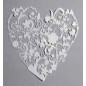 Flor de corazón. 15 x 15 cm. Plantilla de estarcido en negativo.