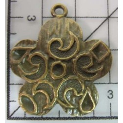 Decoración de metal dorada scrapbooking. Fabscraps FB26 | L'aura Bella