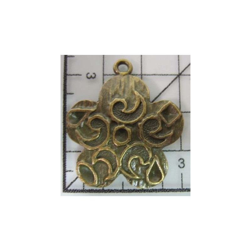 Decoración de metal dorada scrapbooking. Fabscraps FB26 | L'aura Bella