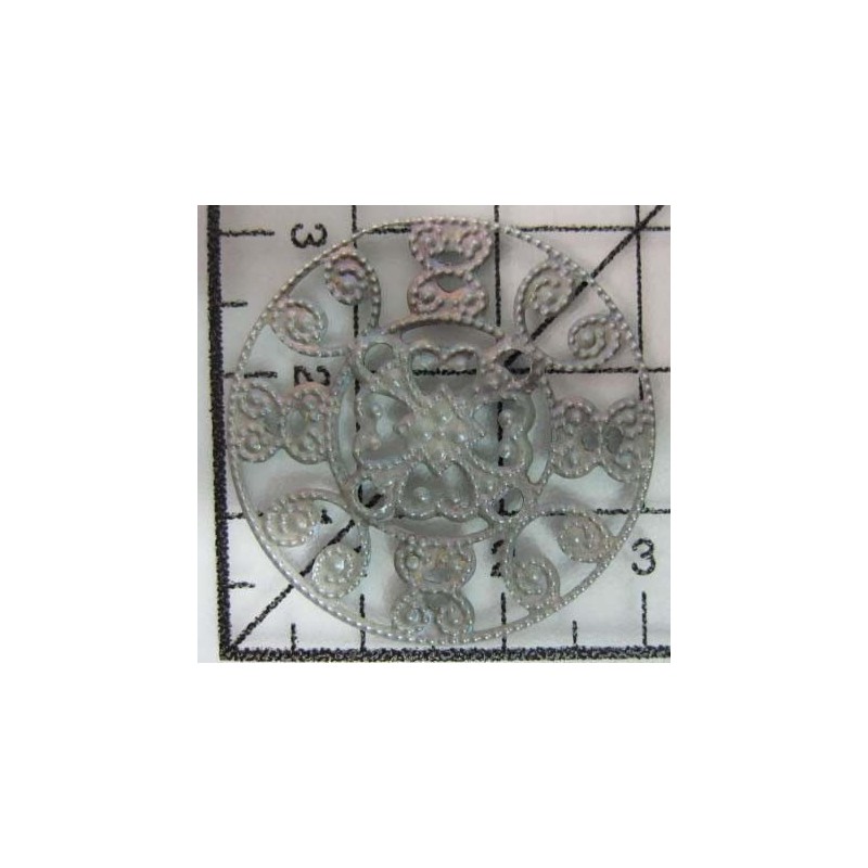 Decoración metal plateada scrapbooking. Fabscraps FB27 | L'aura Bella