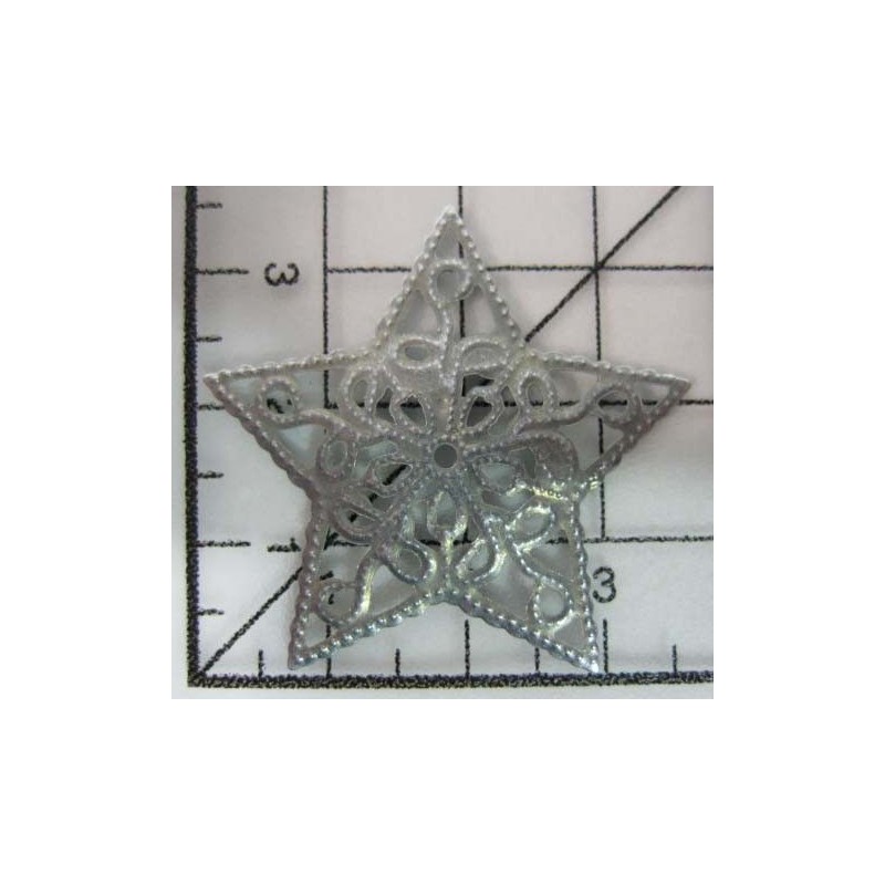 Decoración metal plateada scrapbooking. Fabscraps FB29 | L'aura Bella