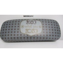 Funda para gafas disponible en 3 modelos con textos a elegir