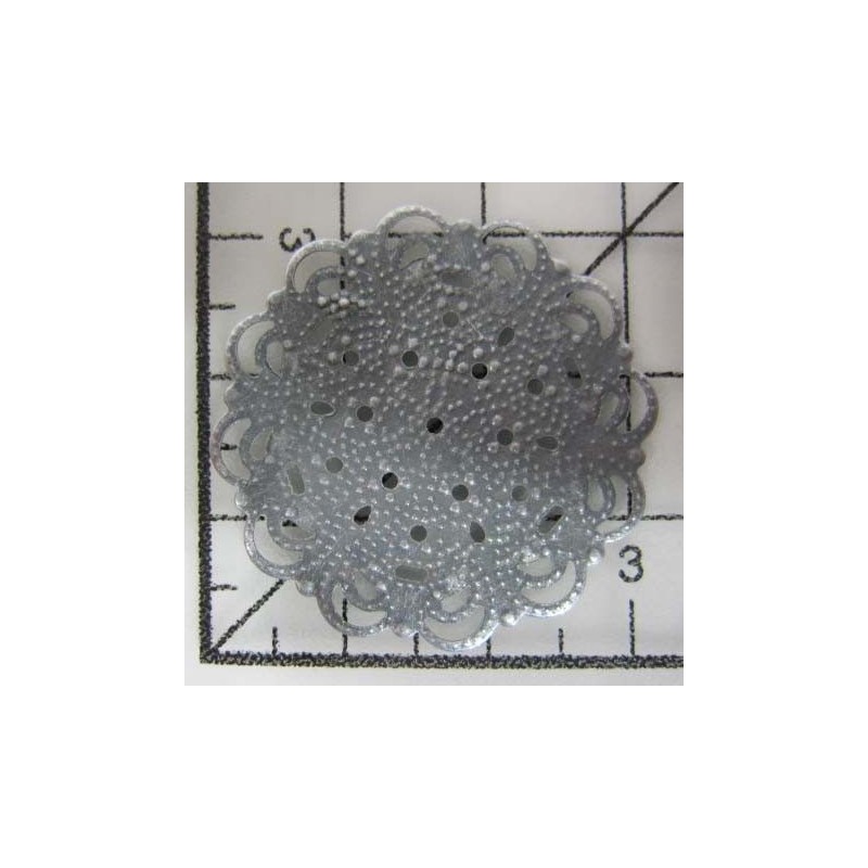 Decoración metal plateada scrapbooking. Fabscraps FB31 | L'aura Bella