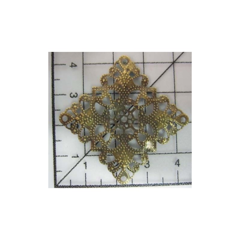 Decoración de metal dorada scrapbooking. Fabscraps FB35 | L'aura Bella