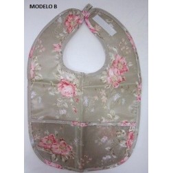 Babero plastificado Rimini decorado, 3 modelos distintos