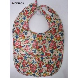 Babero plastificado Rimini decorado, 3 modelos distintos