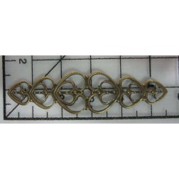 Decoración de metal dorada scrapbooking. Fabscraps FB36 | L'aura Bella