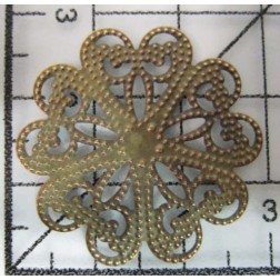 Decoración de metal dorada scrapbooking. Fabscraps FB38 | L'aura Bella