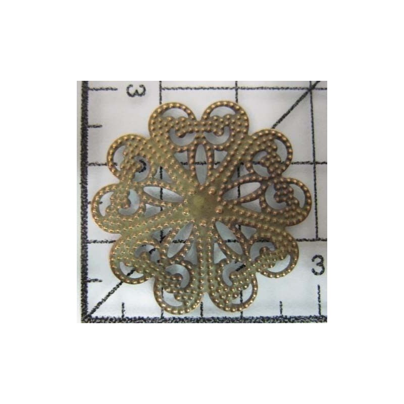 Decoración de metal dorada scrapbooking. Fabscraps FB38 | L'aura Bella