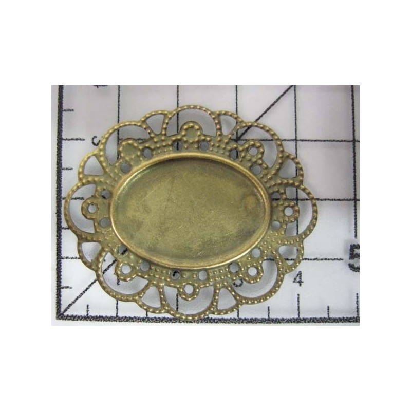 Decoración de metal dorada scrapbooking. Fabscraps FB39 | L'aura Bella