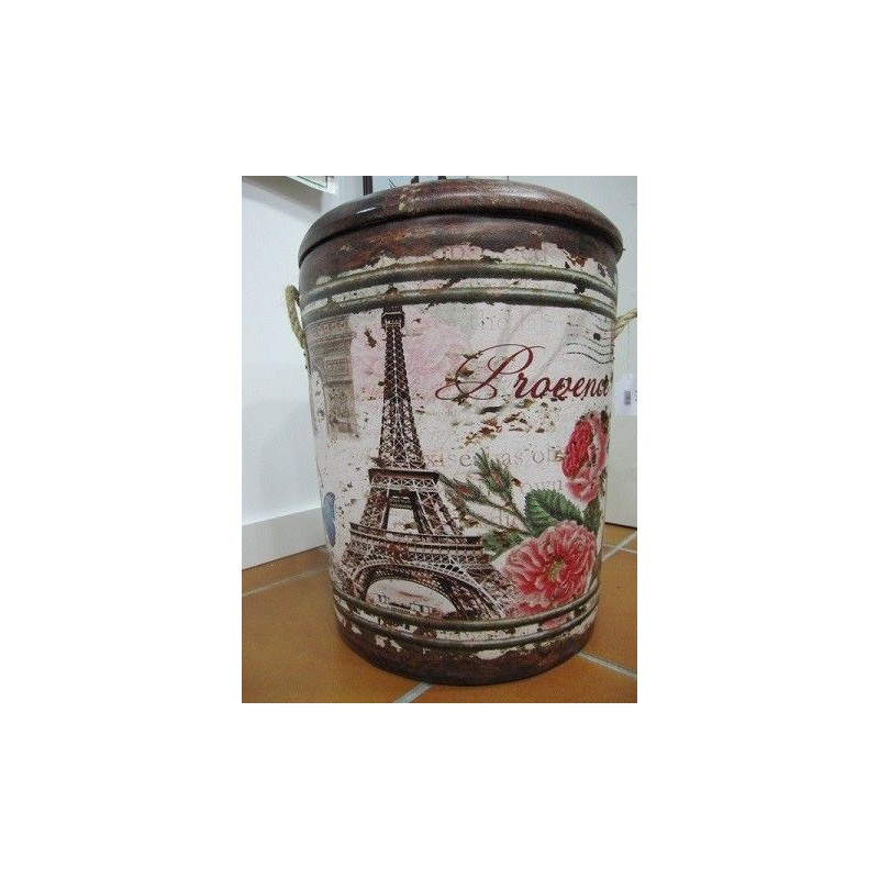 Puff y caja Torre Eiffel pequeño. Hermes. Regalos