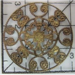 Decoración de metal dorada scrapbooking. Fabscraps FB42 | L'aura Bella