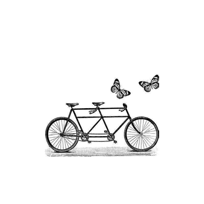 Tandem y mariposas. Scrapbooking.Aladine. Sellos