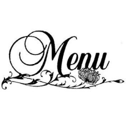 Menu. Scrapbooking.Aladine. Sellos