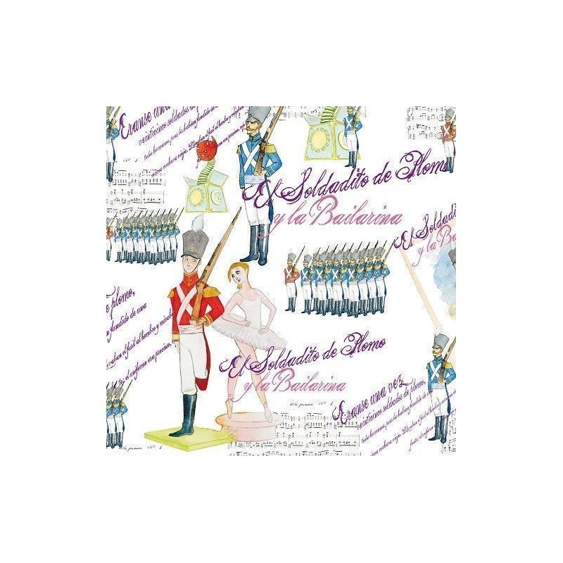 El soldadito y la bailarina. 70x100 cm. Artpapel. Encuadernación