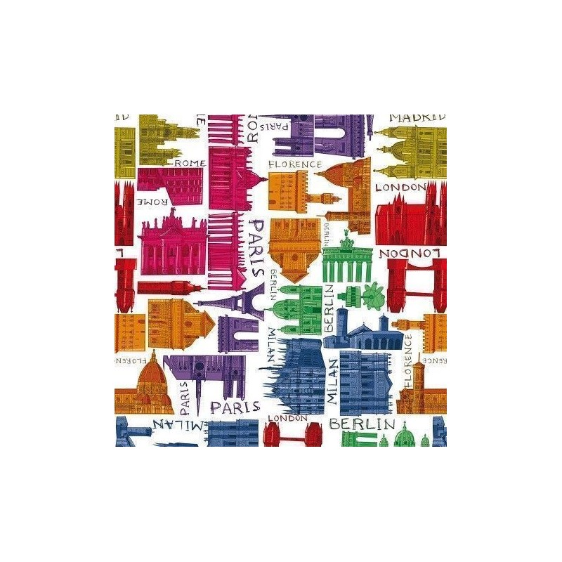 Capitales del mundo. 70x100 cm. Artpapel. Encuadernación