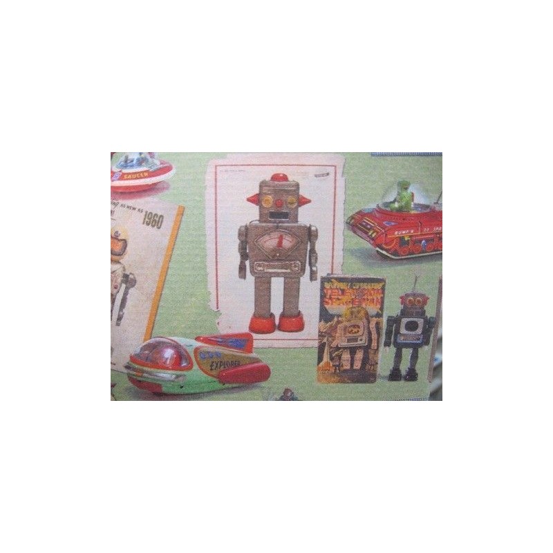 Serie Kraft: Juguetes vintage. 70x100 cm. Kartos. Encuadernación