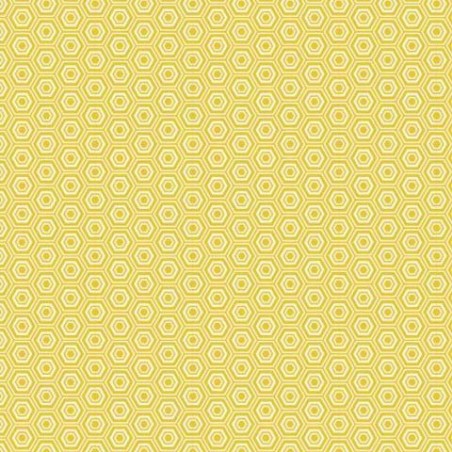 Amarillo con hexágonos. 12x12". GX-2300-18. Core' dinations. Scrapbooking.