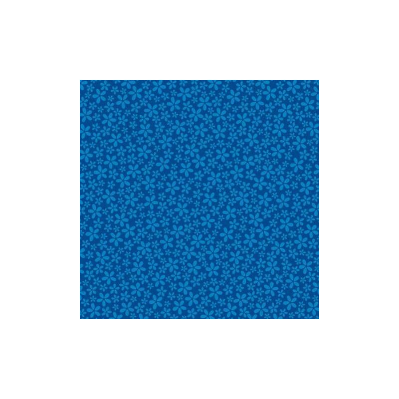 Azul oscuro con flores. 12x12". GX-2300-41. Core' dinations. Scrapbooking.