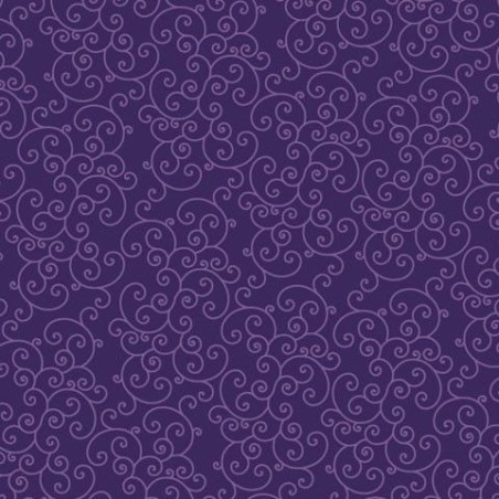 Púrpura con olas (swirl). 12x12"