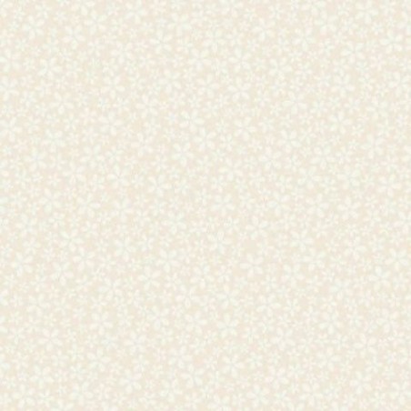 Crema con flores. 12x12"