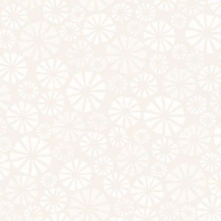 Crema con diseño "Starburst". 12x12"