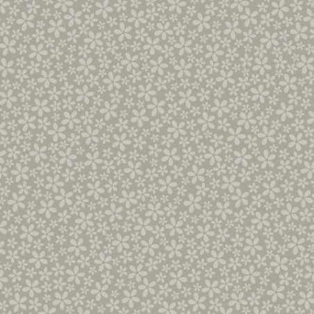 Gris con flores. 12x12"