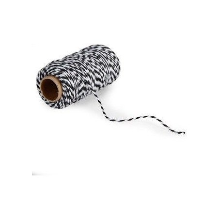 Cordel blanco y negro. 32 metros.. Darice. BT202