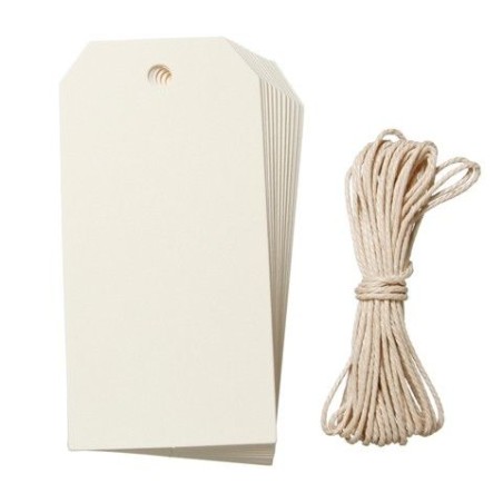 Etiquetas "creative" color marfil. 20 uds.. Core' dinations. GX-1800-11