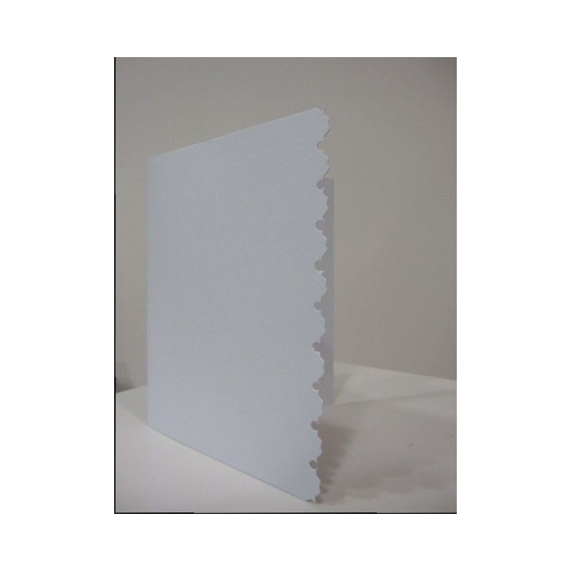 Sobre con tarjeta blanca para scrap, troquelada en un lado, 4 modelos