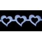 Cinta troquelada: corazones. Azul claro. 16 mm x 1 m.