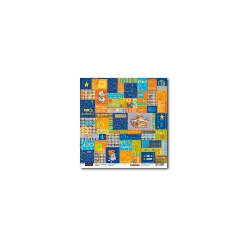 Basik's New Adventure: Traveller's notes. Notas. Diseño por una cara.. Scrapbooking. Papel. Scrapberry's