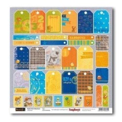 Basik's New Adventure: Tags. Etiquetas. Diseño por una cara. Scrapbooking. Papel. Scrapberry's