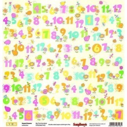 Sweet Dreams: My First Numbers . Scrapbooking. Papel. Scrapberry's