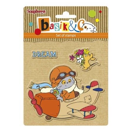 Sellos: Let's Fly. Colección Basik's New Adventure.