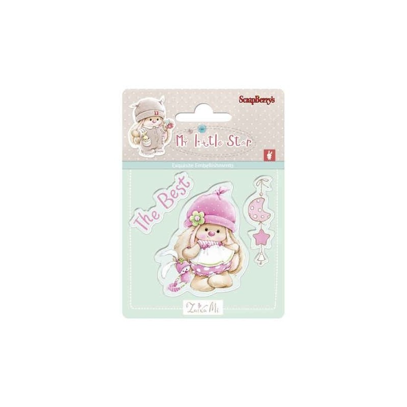 Sellos: Best Bunny. Colección: Bunny My Little Star. . Scrapbooking. Papel. Scrapberry's