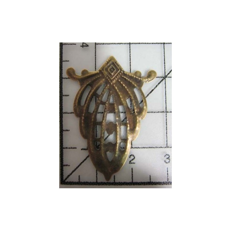 Decoración de metal dorada scrapbooking. Fabscraps FB78 | L'aura Bella