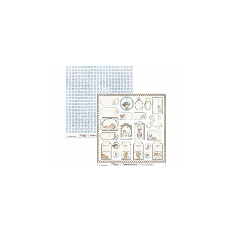 Etiquetas bebé niño. Scrapbooking, Papel, Decorado, Normales. Dayka Trade