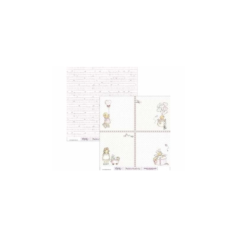 Bebé Niña. 4 imágenes. Scrapbooking, Papel, Decorado, Normales. Dayka Trade