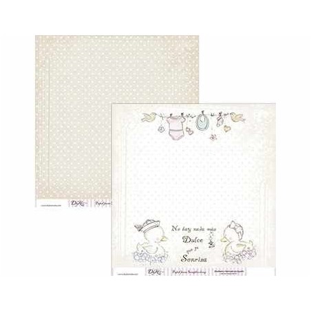 Patitos y ropa de bebé tendida