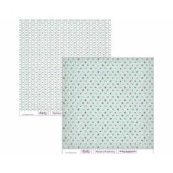 Fondo flores blanca y rojas sobre aguamarina. Scrapbooking. Dayka Trade