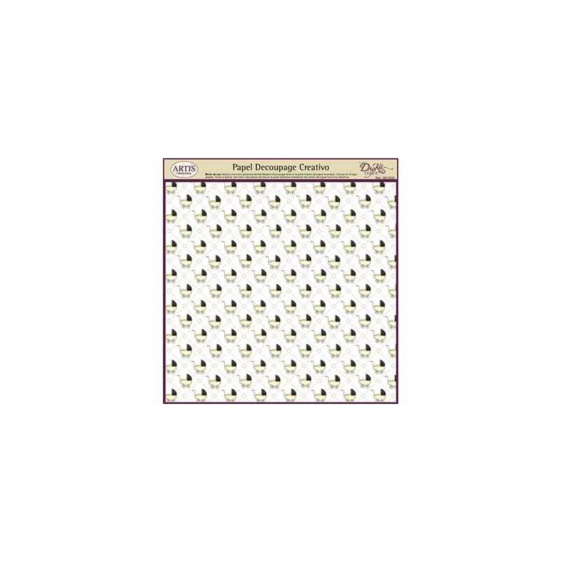 Fondo de carritos de bebé. Decoupage. Dayka Trade