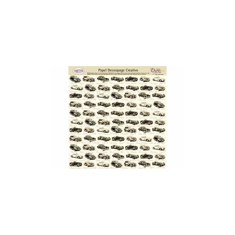 Coches antiguos. Decoupage. Dayka Trade