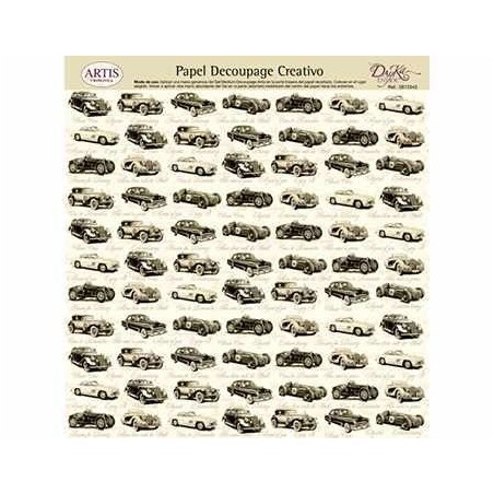 Coches antiguos. Decoupage. Dayka Trade