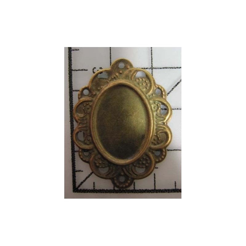 Decoración de metal dorada scrapbooking. Fabscraps FB84 | L'aura Bella