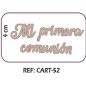 Letras "Mi primera comunión"
