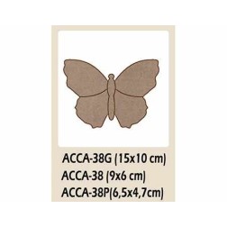 Mariposa silueta DM. Chipboard. Dayka Trade |L' aura Bella